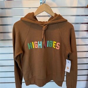 Spiritual Gangster High Vibes Harper Cropped Hoodie